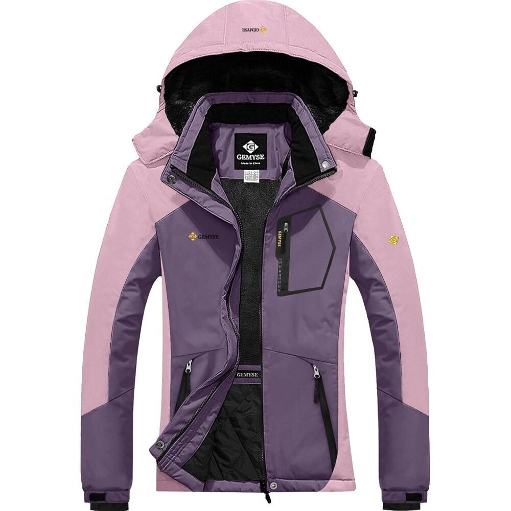 Women's Mountain Waterproof Ski Snow Jacket Rain Winter Jacket Coat Hooded Windp